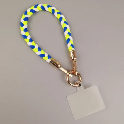 Mobilā tālruņa siksniņa sporta plaukstas virve Īsa stila treknrakstā, ar rokām austa, mobilā tālruņa siksniņa pret nozaudēšanu