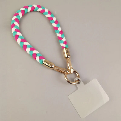 Mobilā tālruņa siksniņa sporta plaukstas virve Īsa stila treknrakstā, ar rokām austa, mobilā tālruņa siksniņa pret nozaudēšanu