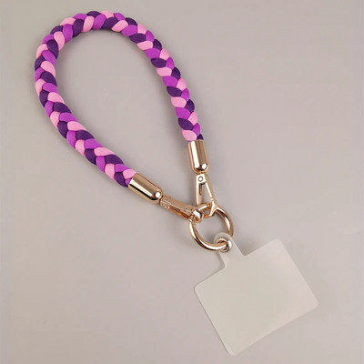 Mobilā tālruņa siksniņa sporta plaukstas virve Īsa stila treknrakstā, ar rokām austa, mobilā tālruņa siksniņa pret nozaudēšanu