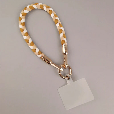 Mobilā tālruņa siksniņa sporta plaukstas virve Īsa stila treknrakstā, ar rokām austa, mobilā tālruņa siksniņa pret nozaudēšanu