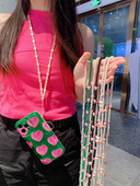 Korejas sirds fāzēm tālruņa siksniņa Virves Pretnozaudēšanas ķēde priekš iPhone Samsung universālie aksesuāri Crossbody kaklarotas auklas ķēde