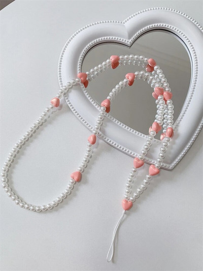 Korejas sirds fāzēm tālruņa siksniņa Virves Pretnozaudēšanas ķēde priekš iPhone Samsung universālie aksesuāri Crossbody kaklarotas auklas ķēde