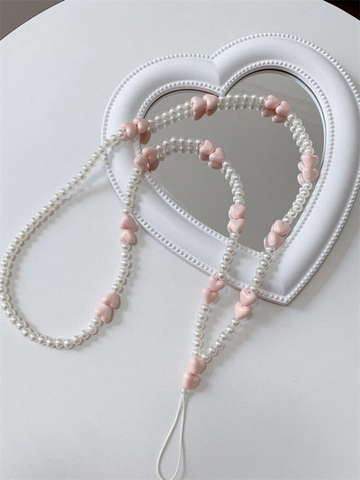 Korejas sirds fāzēm tālruņa siksniņa Virves Pretnozaudēšanas ķēde priekš iPhone Samsung universālie aksesuāri Crossbody kaklarotas auklas ķēde