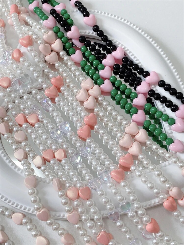 Korejas sirds fāzēm tālruņa siksniņa Virves Pretnozaudēšanas ķēde priekš iPhone Samsung universālie aksesuāri Crossbody kaklarotas auklas ķēde