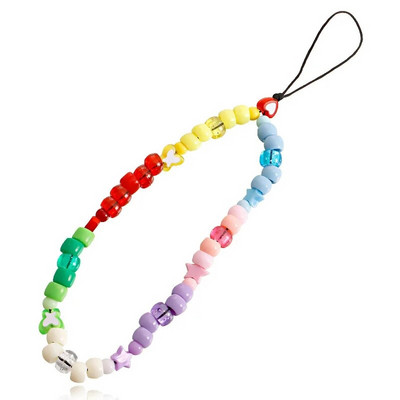 Modernas pērļu tālruņu ķēdes sievietēm ar ķiršu krellēm