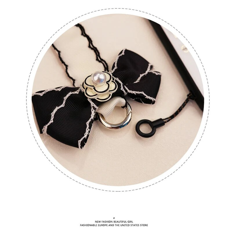 Garā Camellia Virsne Gara kakla tālruņa siksna Plīša siksna Mobilā tālruņa plaukstas siksna Pretnozaudēšanas kakla siksna Pretnozaudēšanas siksna