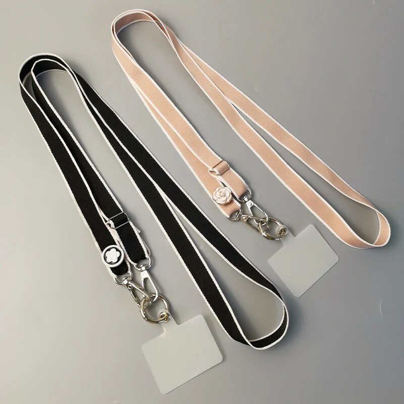 Mobiiltelefoni riputusnööriga fikseeritud kaardiga reguleeritav ristkorpusega universaalne kaelapael väike Xiangfeng Mountain Camellia kaelapael