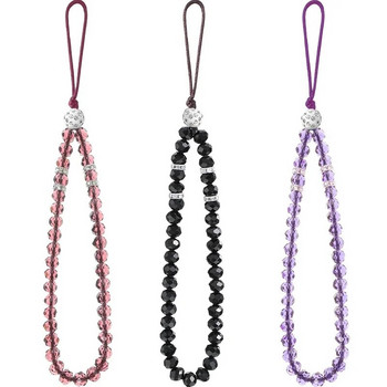Crystal Beads Anti Lost Phone Strap Phone Jewelry Wrist Lanyard Phone Chain for Women Handmade Jewelry Pending