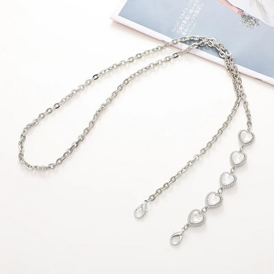 Metallist Bling Diamond 120 cm kaelakee kaelapael iPhone`i jaoks Samsung koti jaoks Käsitsi valmistatud DIY kullast hõbedast rihmatarvikud