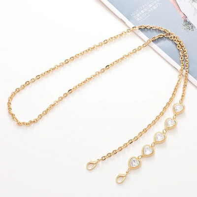 Metallist Bling Diamond 120 cm kaelakee kaelapael iPhone`i jaoks Samsung koti jaoks Käsitsi valmistatud DIY kullast hõbedast rihmatarvikud