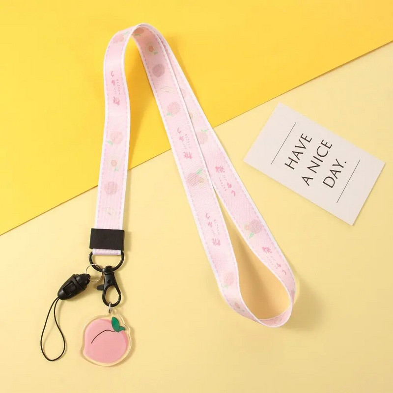 Simpatična vrpca s voćem za ključeve Slatke trake s limunom za telefon Propusnica za osobnu iskaznicu za teretanu USB držač značke, privjesak za ključeve, trake za oko vrata