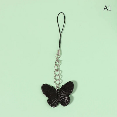 Butterfly Star Cross Y2k Pandantiv Snur pentru telefon pentru fete Curele minimaliste pentru telefon mobil Decor breloc