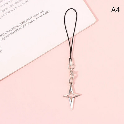 Butterfly Star Cross Y2k Pandantiv Snur pentru telefon pentru fete Curele minimaliste pentru telefon mobil Decor breloc