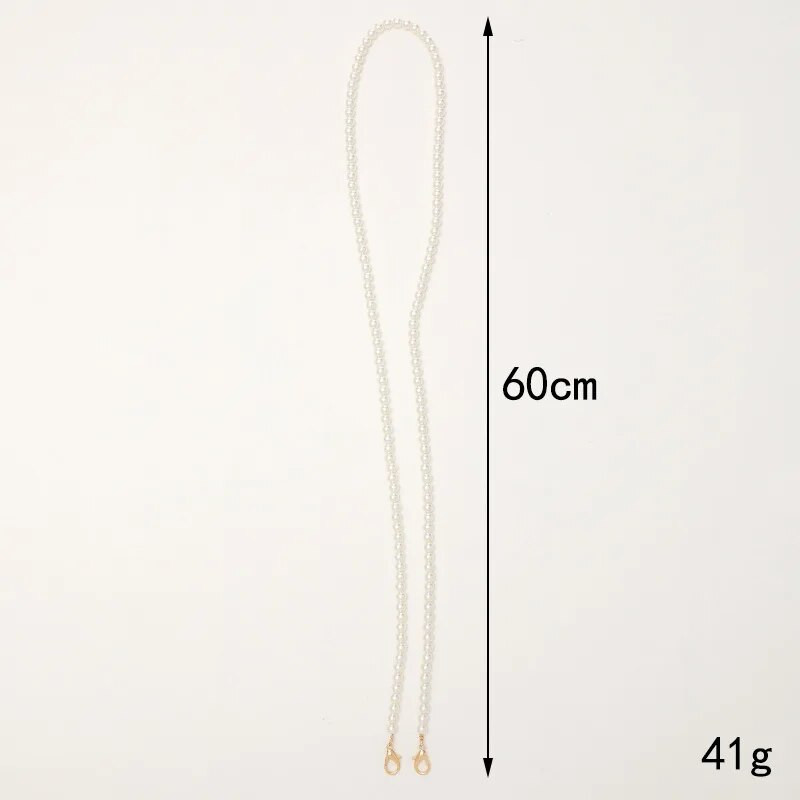Jauna ABS Pearl Crossbody kaklarota aukla 120cm soma ķēde Fashion Ins Korea iPhone 14Promax Bead roku darbs ar slīdēšanas karti