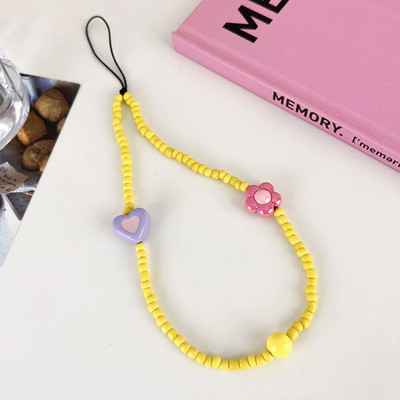 Salda, jauka tulpju ziedi ar pērlītēm mobilā telefona piekariņa siksniņa sievietēm Modes tālruņa ķēde pret pazaudēšanu štrope rotaslietas telefona kulons