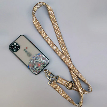 Връзка за мобилен телефон Връзка за кръстосано тяло Универсална ретро каишка за телефон в китайски стил, верига, щипка, чанта, удължител за рамо, против загуба