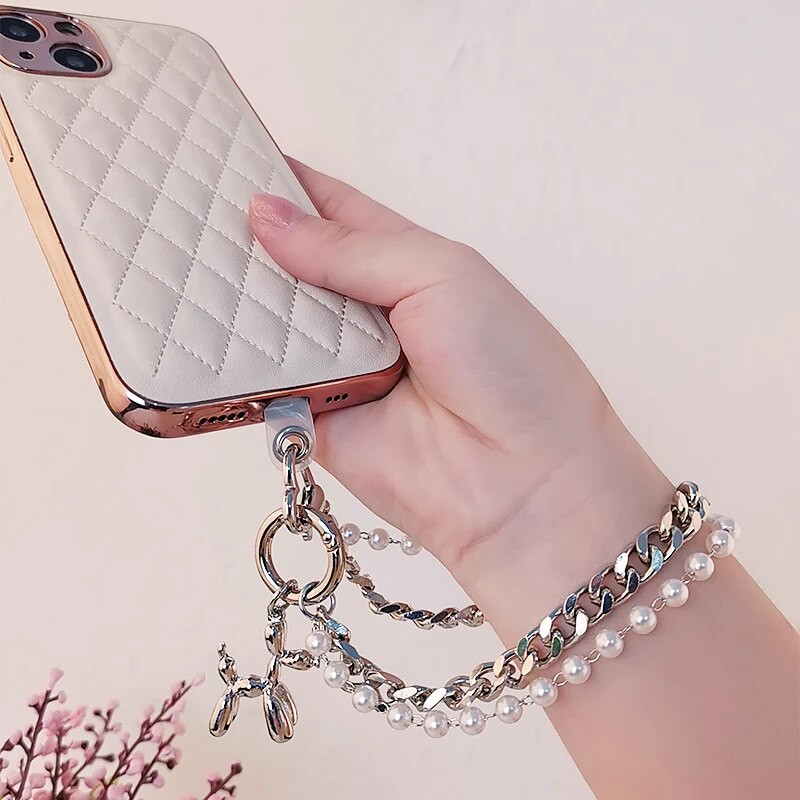 Mobiiltelefonipael Peen ripatsiga randmekett, lühike käeshoitav rihmaga telefoniümbris klambriga universaalne kaotsiminekuvastane tropp