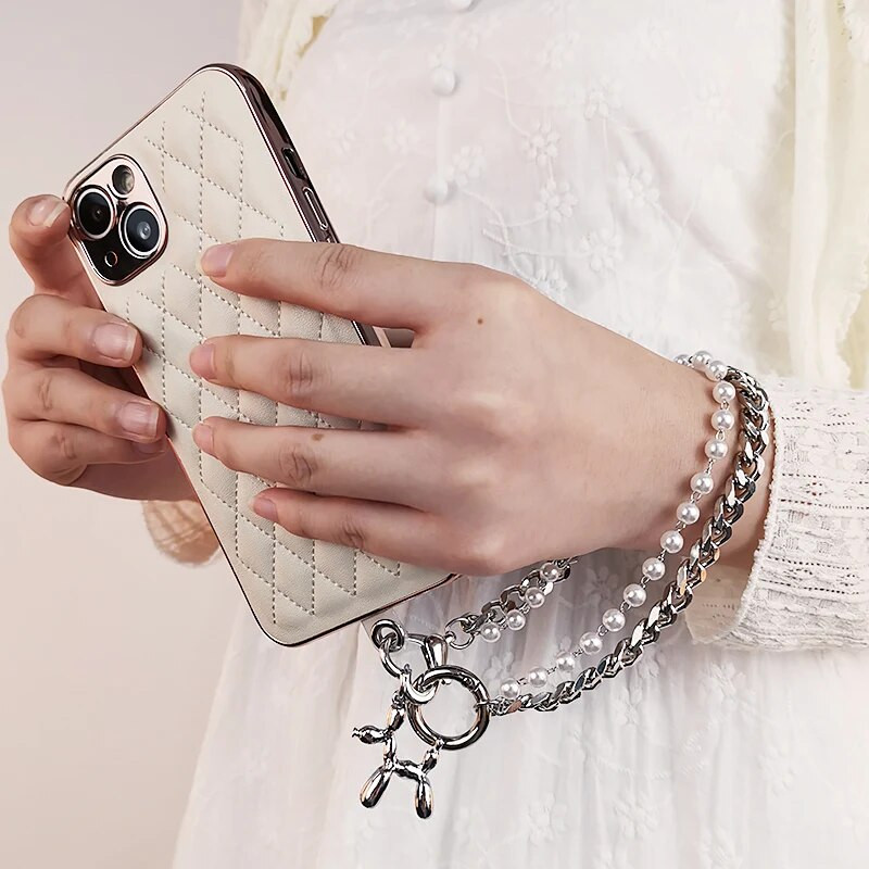 Mobiiltelefonipael Peen ripatsiga randmekett, lühike käeshoitav rihmaga telefoniümbris klambriga universaalne kaotsiminekuvastane tropp