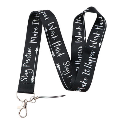 Motivacijske fraze Trake za ključ Traka za vrat Za karticu Značka Privjesak za teretanu Držač ključeva DIY Viseći konop Dodaci za telefon