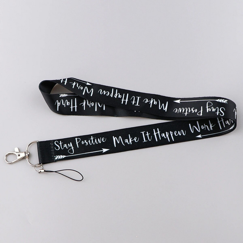 Motivacijske fraze Trake za ključ Traka za vrat Za karticu Značka Privjesak za teretanu Držač ključeva DIY Viseći konop Dodaci za telefon