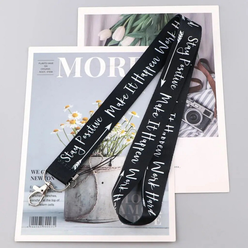 Motivacijske fraze Trake za ključ Traka za vrat Za karticu Značka Privjesak za teretanu Držač ključeva DIY Viseći konop Dodaci za telefon