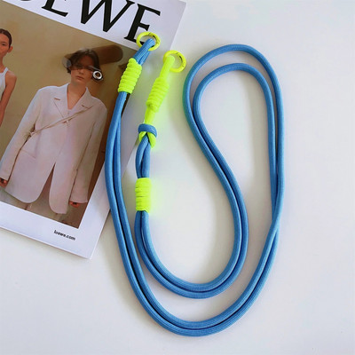 Universāla korejiešu virves kaklarota pret zudumiem, Dopamīna krāsaina vadu tālruņa virve iPhone 14 13 15 Pro Max virves ķēdei