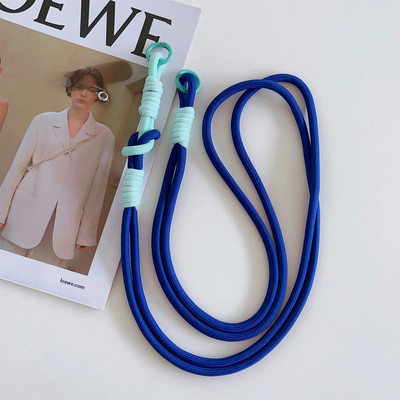 Universāla korejiešu virves kaklarota pret zudumiem, Dopamīna krāsaina vadu tālruņa virve iPhone 14 13 15 Pro Max virves ķēdei