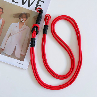 Universāla korejiešu virves kaklarota pret zudumiem, Dopamīna krāsaina vadu tālruņa virve iPhone 14 13 15 Pro Max virves ķēdei
