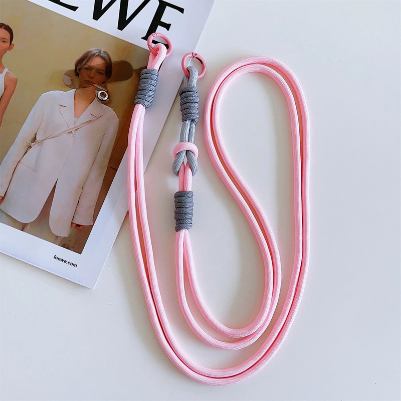 Universāla korejiešu virves kaklarota pret zudumiem, Dopamīna krāsaina vadu tālruņa virve iPhone 14 13 15 Pro Max virves ķēdei