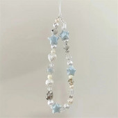 INS Star Pearl Blue Bead tālruņa ķēde Moderns kulons meiteņu rotaslietām Pretnozaudēta siksniņa Štrope ar fāzēm mobilā telefona maciņa pakarināms vads