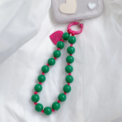 Uzica za telefon Kratka narukvica Ljubavno srce Ručno izrađena narukvica s perlama Privjesak Uzica Široka narukvica Uzica protiv gubitka