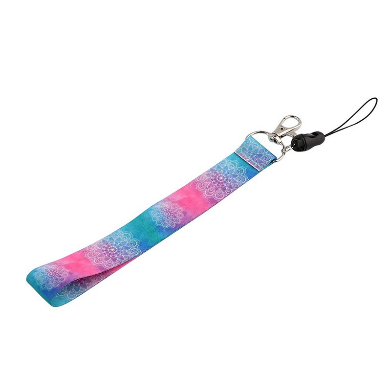 LX762 Yoga Mandala Cvjetne trake za telefonske trake za privjeske za ključeve USB torbica za slušalice Torbica za mobitel Držač ID kartice Anti-Lost Uzica