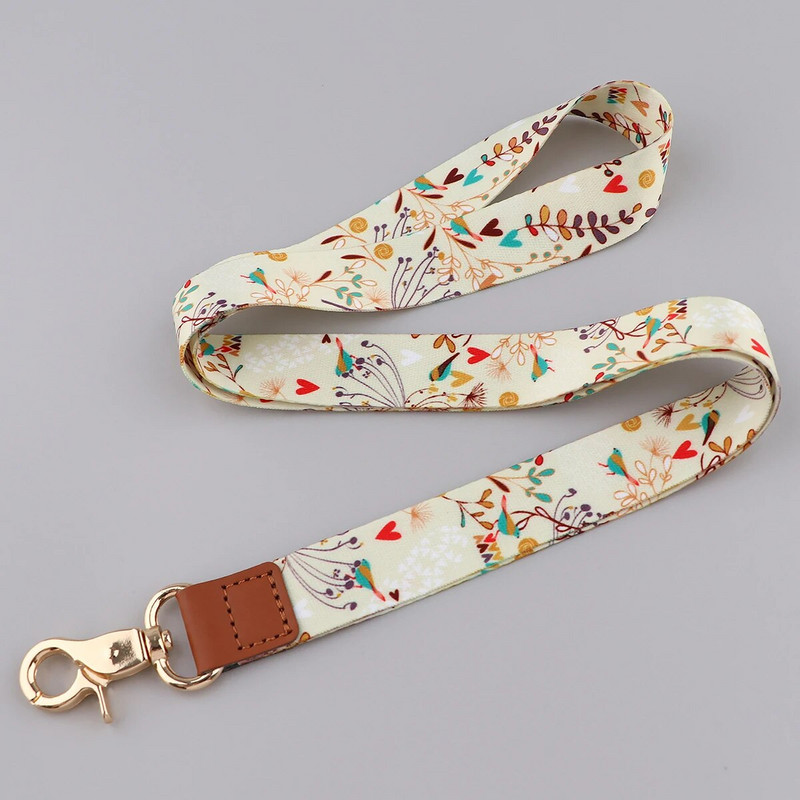Uued moodsad lilled kaelarihm Võtmepaelad ID-kaardi jõusaal mobiiltelefoni rihmad USB märgihoidja DIY telefoni riputusnöör pael