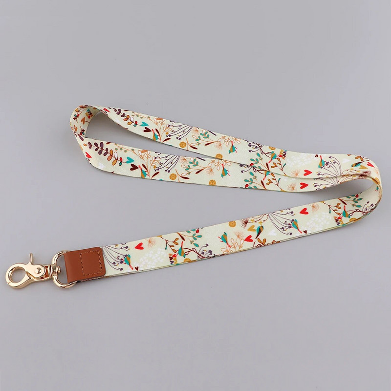Uued moodsad lilled kaelarihm Võtmepaelad ID-kaardi jõusaal mobiiltelefoni rihmad USB märgihoidja DIY telefoni riputusnöör pael