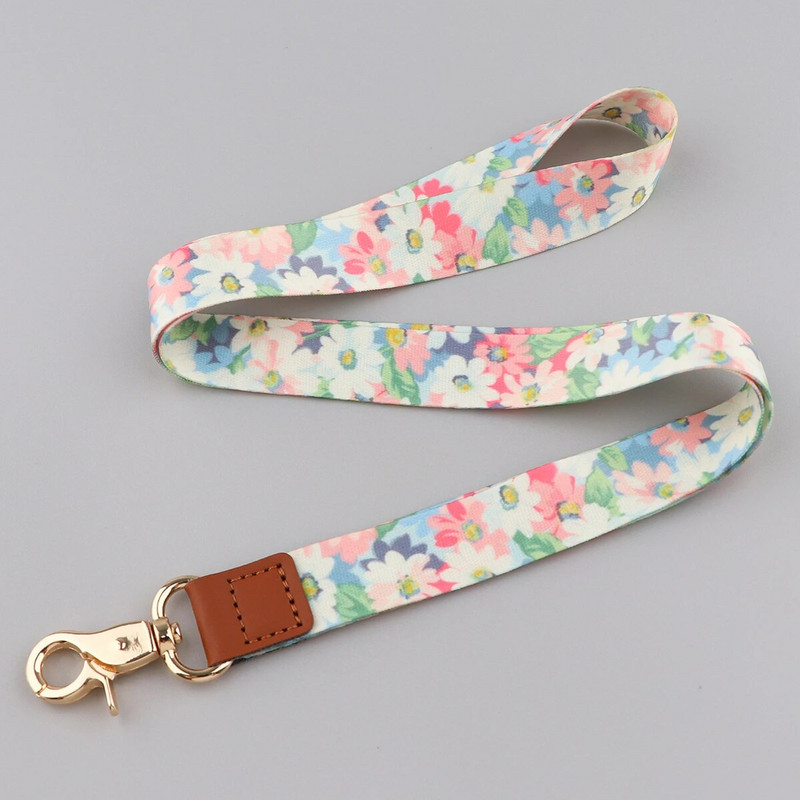 Uued moodsad lilled kaelarihm Võtmepaelad ID-kaardi jõusaal mobiiltelefoni rihmad USB märgihoidja DIY telefoni riputusnöör pael