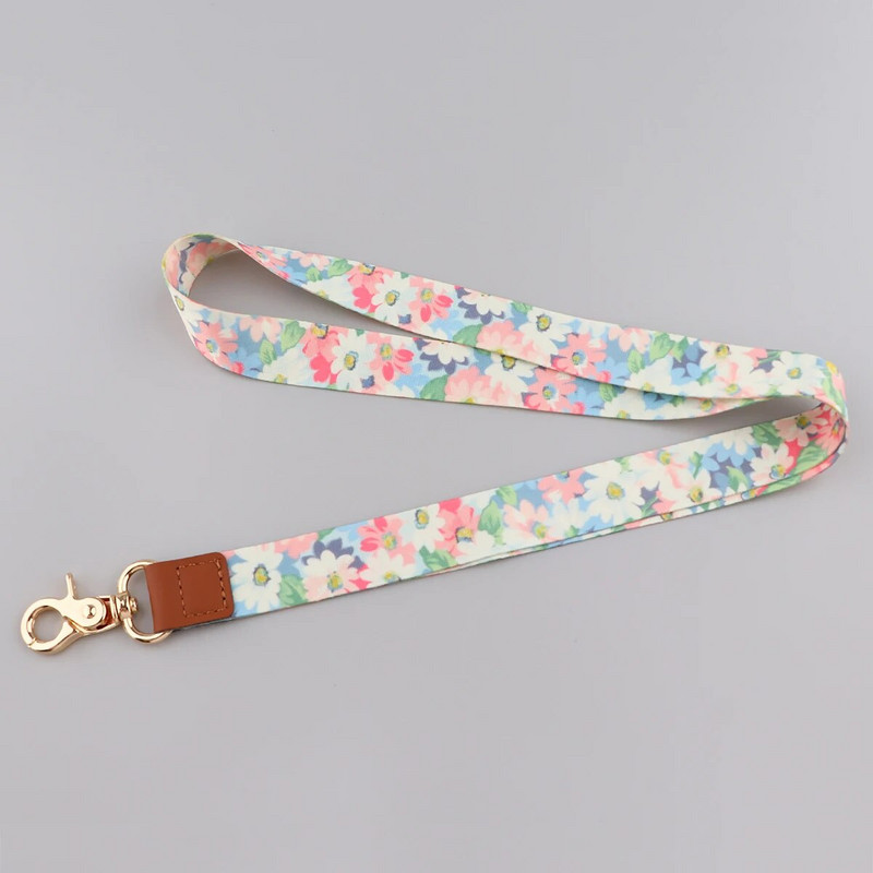 Uued moodsad lilled kaelarihm Võtmepaelad ID-kaardi jõusaal mobiiltelefoni rihmad USB märgihoidja DIY telefoni riputusnöör pael