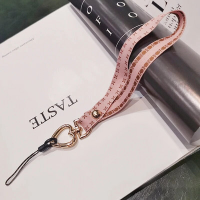 Vienkārša mobilā tālruņa aukla, īsa, sirds formas plaukstas virve pret nozaudēšanu, universāls mobilā tālruņa štrope, aproce, atslēgu piekariņa austiņu futrālis