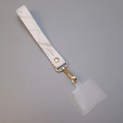 Mobilā tālruņa aukla īsa plaukstas platjoslas zem mobilā tālruņa futrālis Universāls klipsis pret nozaudēšanu, radoša retro raksta aukla