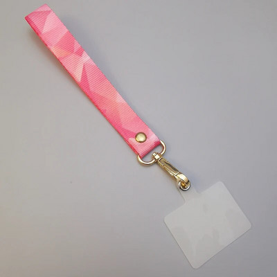 Mobilā tālruņa aukla īsa plaukstas platjoslas zem mobilā tālruņa futrālis Universāls klipsis pret nozaudēšanu, radoša retro raksta aukla