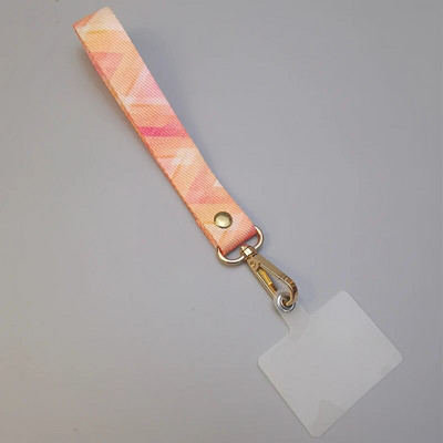 Mobilā tālruņa aukla īsa plaukstas platjoslas zem mobilā tālruņa futrālis Universāls klipsis pret nozaudēšanu, radoša retro raksta aukla