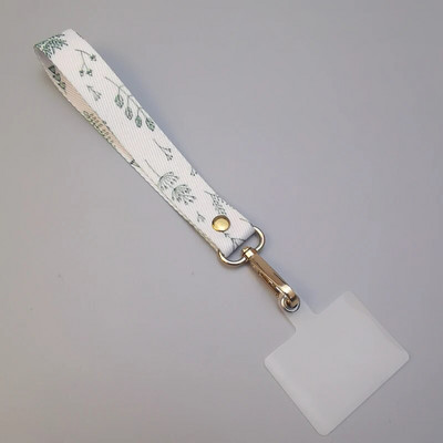 Mobilā tālruņa aukla īsa plaukstas platjoslas zem mobilā tālruņa futrālis Universāls klipsis pret nozaudēšanu, radoša retro raksta aukla