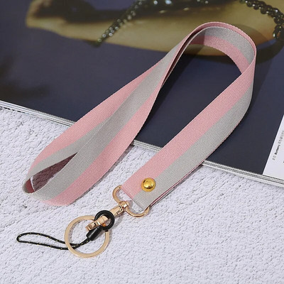 Divu krāsu tālruņa auklas plaukstas siksniņa Virve apaļš kulons Pretnozaudēšanas auklas rokassprādze Mobilā tālruņa futrālis Sling pārnēsājams atslēgu piekariņš