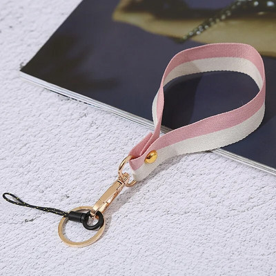 Divu krāsu tālruņa auklas plaukstas siksniņa Virve apaļš kulons Pretnozaudēšanas auklas rokassprādze Mobilā tālruņa futrālis Sling pārnēsājams atslēgu piekariņš