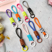 Breloc cu șnur împletit creativ pentru husa telefonului femeilor, curea de frânghie cu nod pierdut, breloc pentru mașină, accesorii bricolaj, breloc de modă