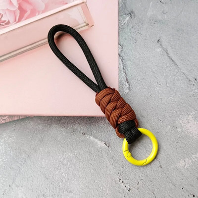 Breloc cu șnur împletit creativ pentru husa telefonului femeilor, curea de frânghie cu nod pierdut, breloc pentru mașină, accesorii bricolaj, breloc de modă