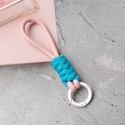 Breloc cu șnur împletit creativ pentru husa telefonului femeilor, curea de frânghie cu nod pierdut, breloc pentru mașină, accesorii bricolaj, breloc de modă