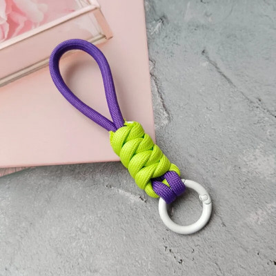Breloc cu șnur împletit creativ pentru husa telefonului femeilor, curea de frânghie cu nod pierdut, breloc pentru mașină, accesorii bricolaj, breloc de modă