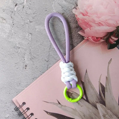 Breloc cu șnur împletit creativ pentru husa telefonului femeilor, curea de frânghie cu nod pierdut, breloc pentru mașină, accesorii bricolaj, breloc de modă
