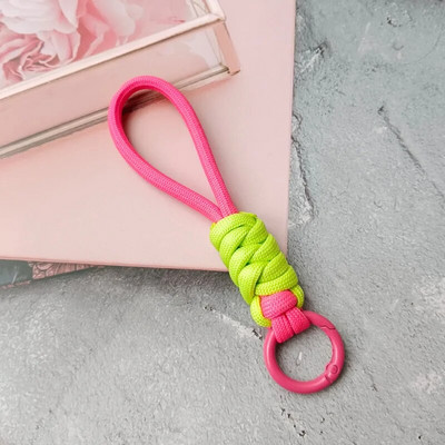 Breloc cu șnur împletit creativ pentru husa telefonului femeilor, curea de frânghie cu nod pierdut, breloc pentru mașină, accesorii bricolaj, breloc de modă