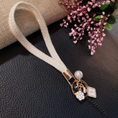 Huawei mobilā tālruņa aukla īsa iPhone 13, ar rokām austa maza smaržu kulons Xiaomi Samsung Oppo mobilā tālruņa kameras atslēgu ķēde